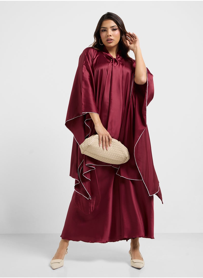 hayas closet Cape Sleeve Blouse & Pants Set  - Image 1