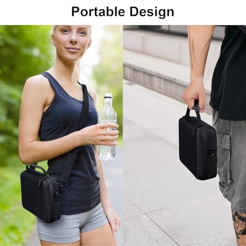 AMAZEAR Carrying Case for DJI Osmo Action 5 Pro,DJI Action5 Pro Accessories Protector Compact Hard Shell Carry Bag Portable for Travel or Home Store, Compatible with Action 3, Action 4 Camera, Black - Image 5