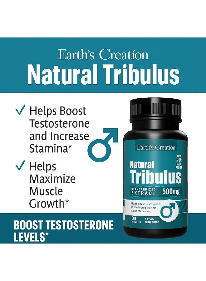 Earth's Creation Andro-T Booster Natural Tribulus 500mg - Image 2