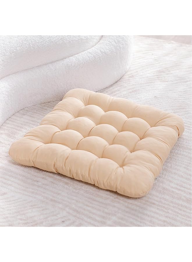 erorex Floor Pillow Chair Cushion Square Meditation Pillow For Seating On Floor Solid Thicken Tufted Seat Cushion Pouf Dacron Tatami Floor Cushion For Yoga Living Room Balcony Office Outdoor - Image 1