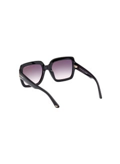 TOM FORD Women's Square Shape Acetate Sunglasses FT108201B54 Lens Size: 54 Millimeter - Shiny Black  - Image 5