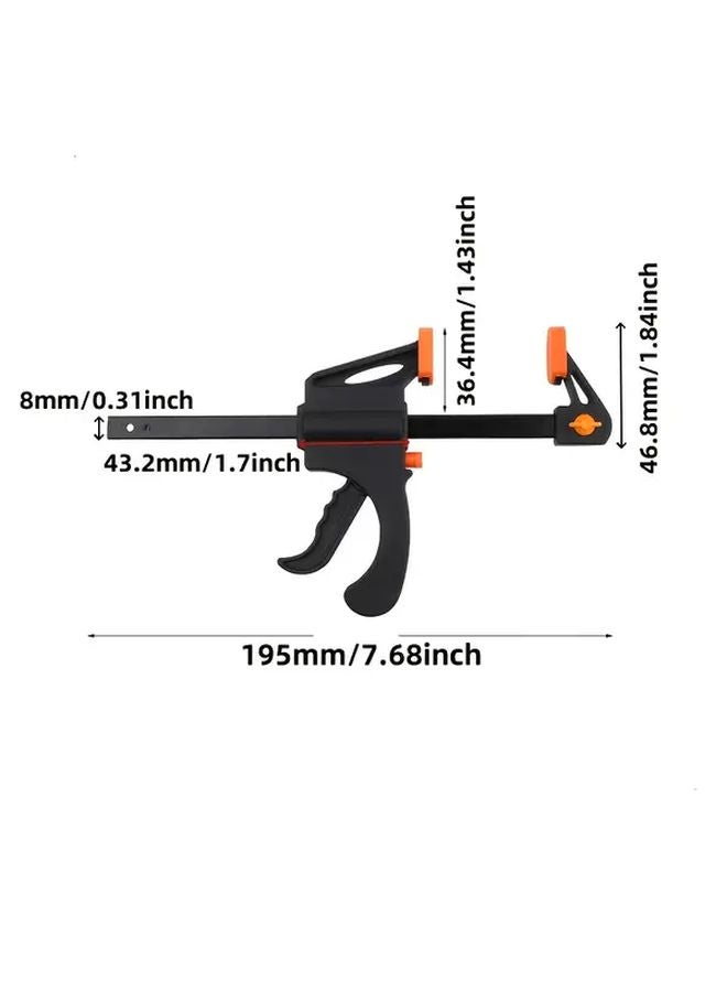 6pcs F Type Bar Clamps Quick Release Trigger One Handed Operation Heavy Duty Woodworking - Image 4