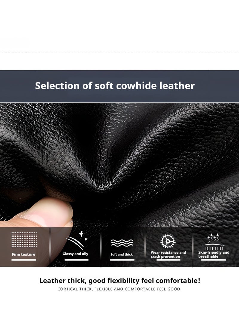 New crossbody bag men's fashionable casual cowhide handbag briefcase  - Image 3