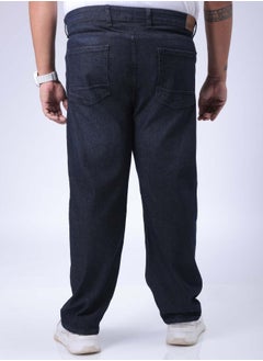 HARDSODA Men Plus Size Vintage Straight Fit Solid Mid-Rise Stretchable Jeans  - Image 2
