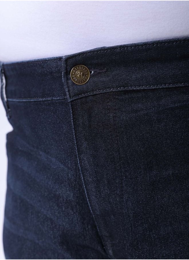HARDSODA Men Plus Size Vintage Straight Fit Solid Mid-Rise Stretchable Jeans  - Image 5