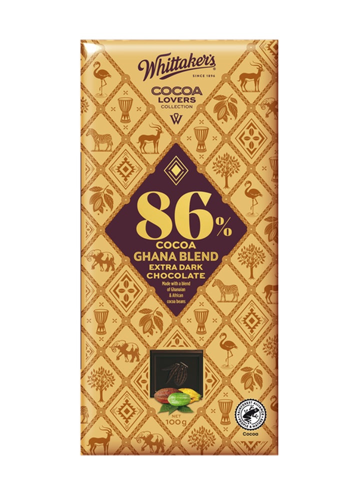 86% Ghana Blend Extra Dark Chocolate Bar