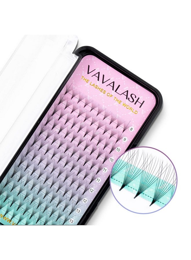 VAVALASH Eyelash Extensions 3D 4D 5D 6D 8D 9D 10D Thickness 0.07/0.1 C/D Curl Eyelashes Middle Stem Premade Fans Russian Volume Lash Extensions Supplies (Middle Stem 10D-0.07-D-8-15Mm) - Image 2
