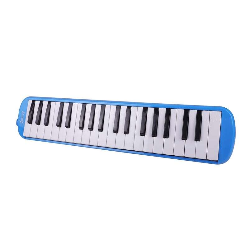 Juarez 37 Key Melodica JMLD37BL Musical Instrument Soprano Air Piano Keyboard Pianica with Carrying Bag, 1 Soft Long Tube, 1 Mouthpiece, Wipe Cloth, Blue - Image 2