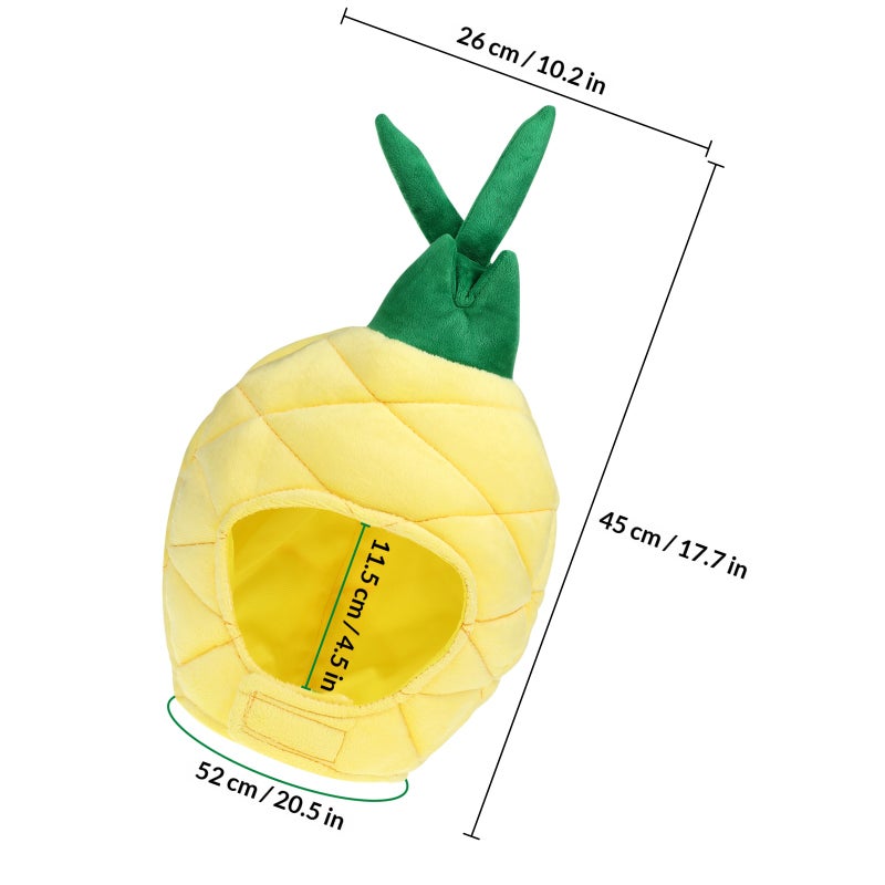 Funny Pineapple Hat Tropical Style Fruit Pineapple Cap Costume Party Headwear Photo Prop - Image 2