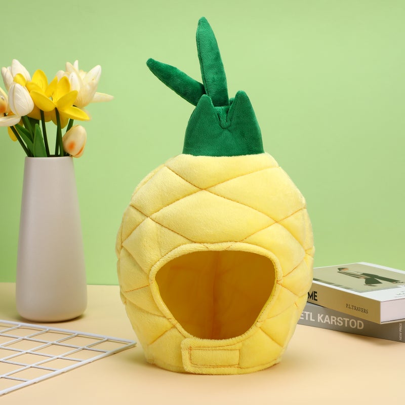 Funny Pineapple Hat Tropical Style Fruit Pineapple Cap Costume Party Headwear Photo Prop - Image 4