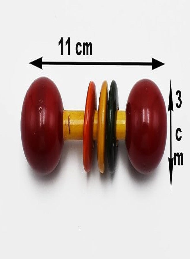 Justhandmade Wooden Baby Rattle Toy | Handcrafted Wooden Sound Toy for Infants & Toddlers - Image 2