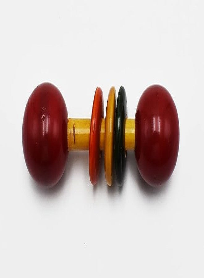 Justhandmade Wooden Baby Rattle Toy | Handcrafted Wooden Sound Toy for Infants & Toddlers - Image 1