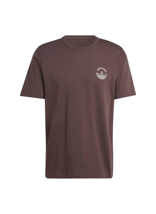 اديداس adidas GRFX TEE Brown Originals Men T-SHIRTS