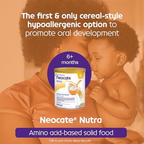 Neocate Nutricia Neocate Nutra - Amino Acid-Based, Dairy-free, Hypoallergenic Solid Food with a Cereal-Style Consistency - With Calcium, Vitamin D, and Iron - 14.1 Oz Can (Pack of 4) - Image 2