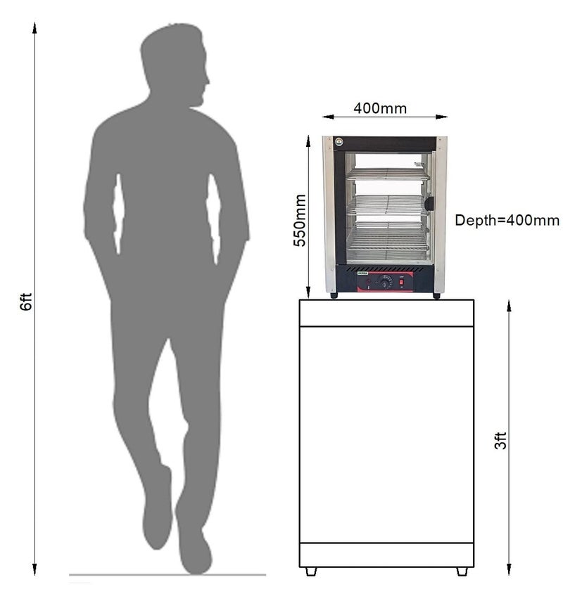 ADORMA ADORMA FDW 50L 600W Food Display Warmer 50 Liters Food Grade Stainless Steel Interior with 1 Year Warranty  - Image 3