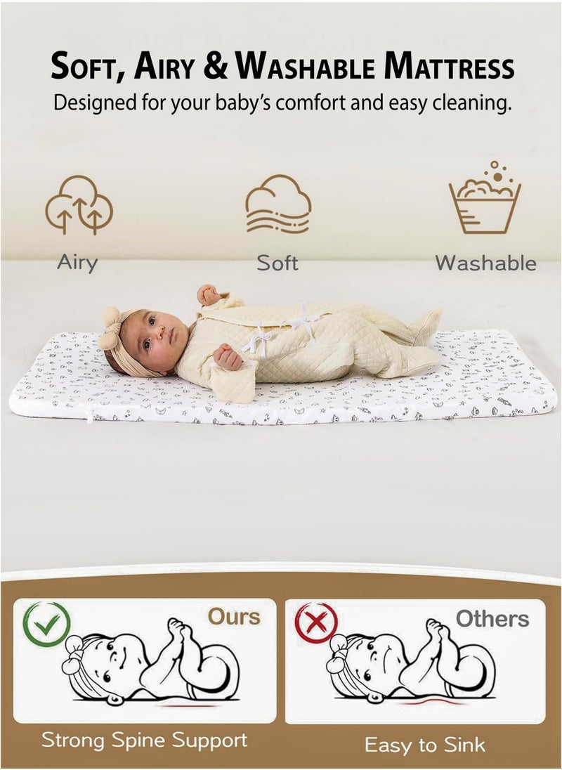 Toshionics 4-in-1 Baby Bassinet Bedside Sleeper with 6 Adjustable Heights, Rocking Cradle Mode, 360° Lockable Wheels, Storage Basket, Washable Mattress, Breathable Mesh, and Mosquito Net – Portable Foldable Co-Sleeper Crib for Newborns & Infants Cot(0–15kg)  - Image 5