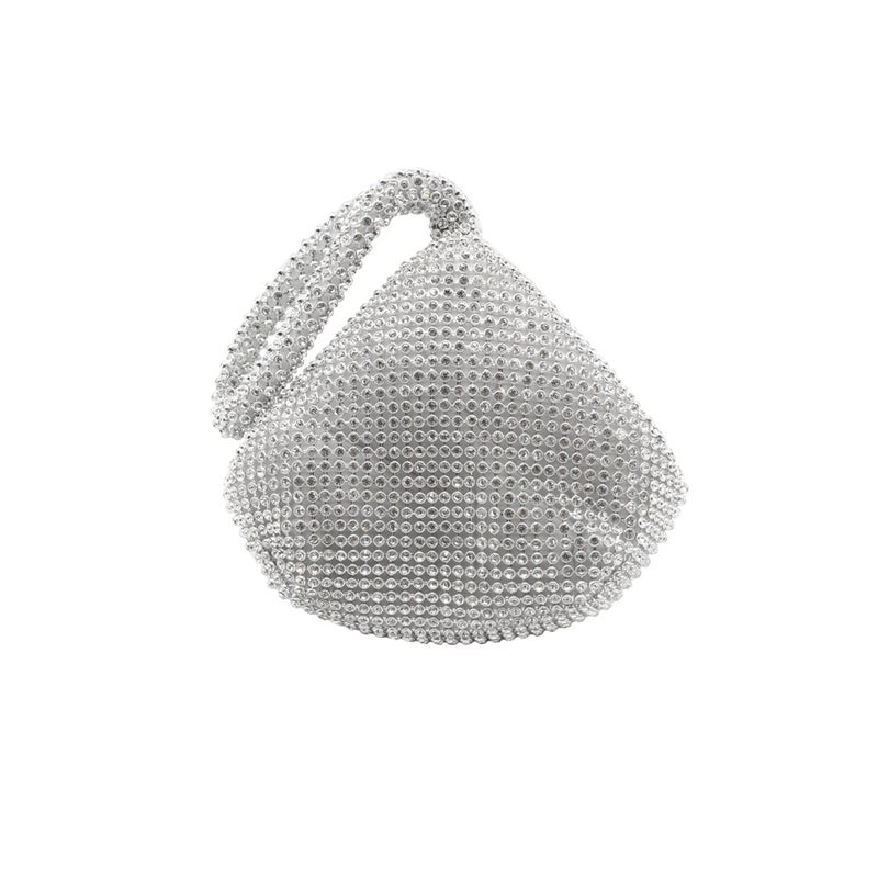 Women Korean Metal Rhinestone Handbag Mine Round High-End Portable Dinner Bag Factory - Image 4