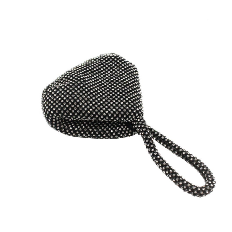 Women Korean Metal Rhinestone Handbag Mine Round High-End Portable Dinner Bag Factory - Image 5