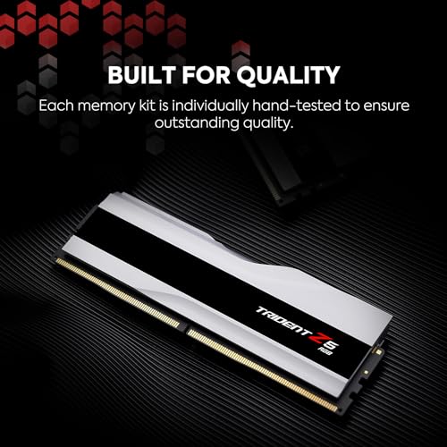 G.SKILL Trident Z5 RGB Series DDR5 RAM (Intel XMP 3.0 & AMD Expo) 32GB (2x16GB) 6000MT/s CL36-36-36-96 1.35V Desktop Computer Memory U-DIMM - Matte White (F5-6000J3636F16GX2-TZ5RW) - Image 5