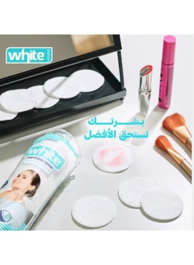 White 3 Packs Makeup Remover Cotton Pads80 Pieces Total(240 Pads) - Image 4