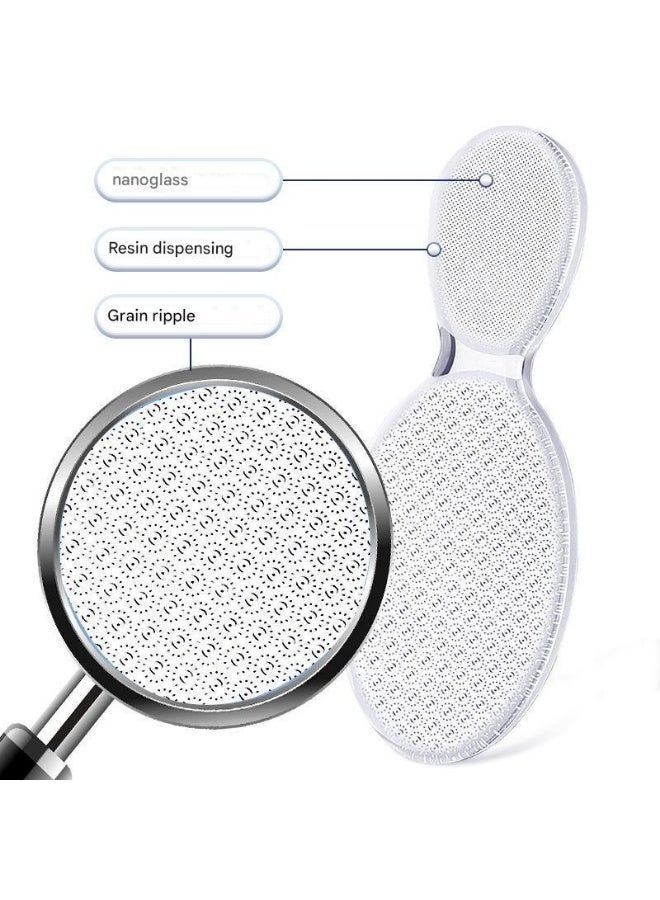 مبرد نانو زجاجي للقدمين، مزيل للجلد الميت، ذو ملمس ناعم ولطيف على البشرة، لإزالة الجلد الميت والجلد الميت. - Image 5