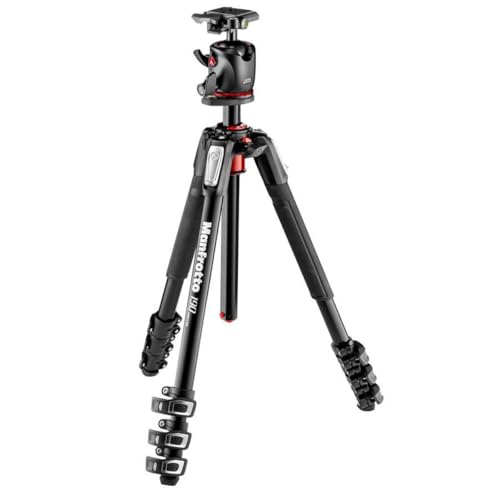 Manfrotto 190XPRO Aluminum 4-Section Tripod Kit with Ball Head (MK190XPRO4-BHQ2) - Image 2