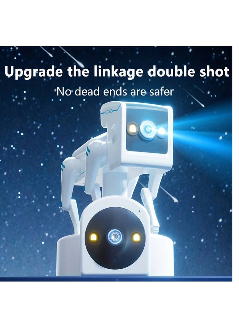 Robot Security Camera WiFi Remote Monitoring Smart Indoor Pet Dog Cat Cam Home Security Camera Robot Surveillance Camera 2 Way Voice Calling, Loop Recording