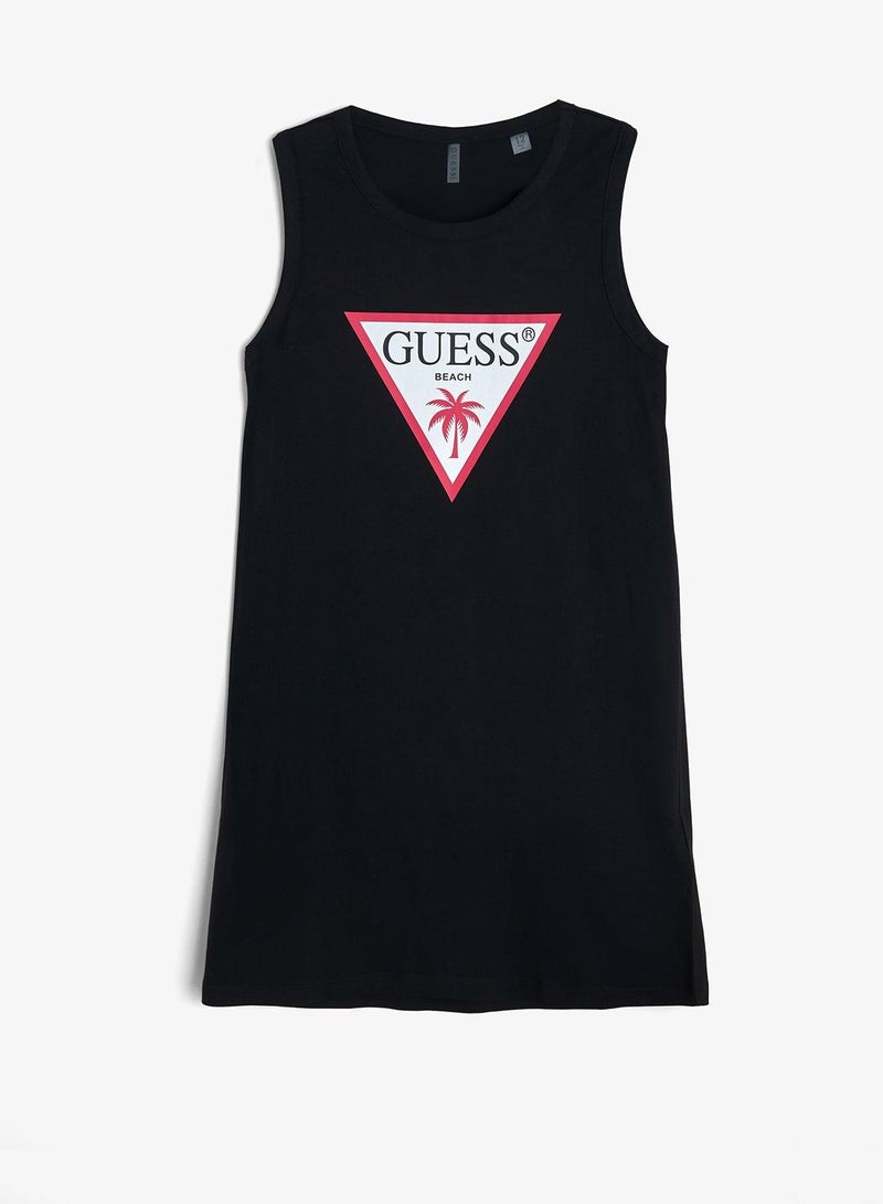 GUESS Youth Logo Sleeveless Mini Dress - Image 2