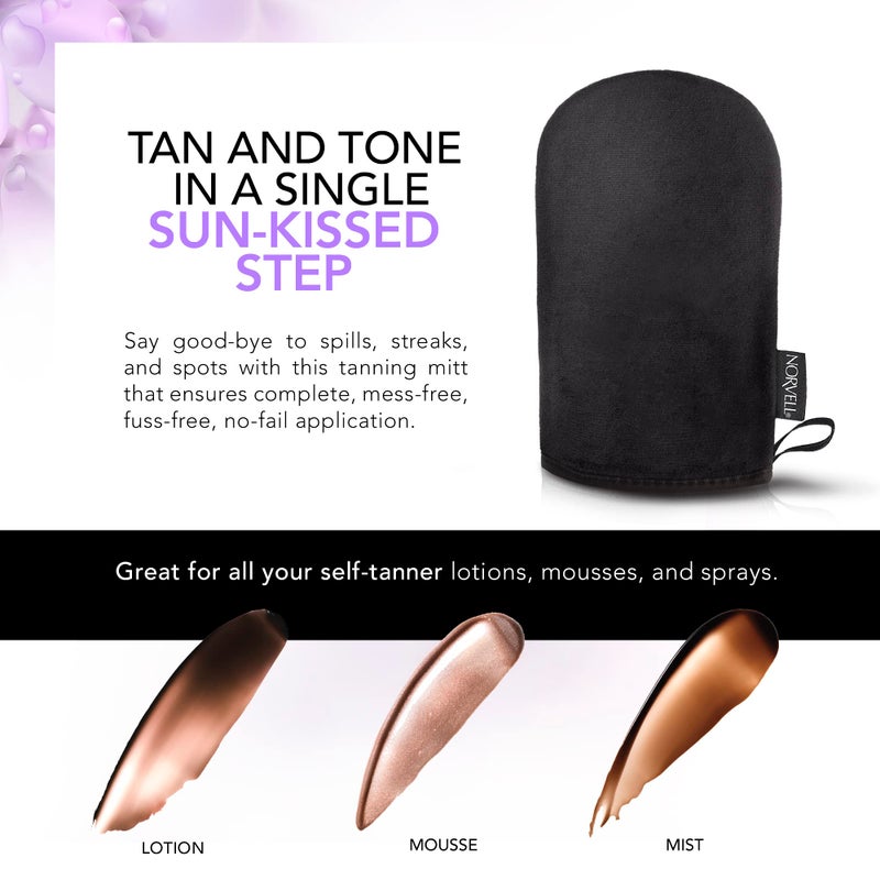 Norvell Streak Free Self Tanner Applicator Mitt â€“ Washable Tanning Blending Mitt for Smooth, Even Sunless Tan Application, Prevents Stains, Reusable for Lotion, Mousse & Spray - Image 4