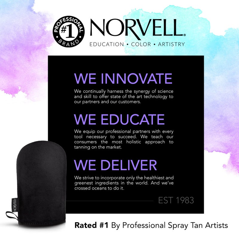 Norvell Streak Free Self Tanner Applicator Mitt â€“ Washable Tanning Blending Mitt for Smooth, Even Sunless Tan Application, Prevents Stains, Reusable for Lotion, Mousse & Spray - Image 3