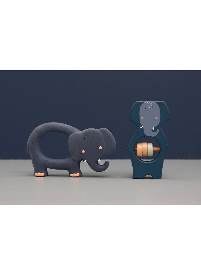 Trixie Natural Rubber Grasping Toy - Mrs. Elephant - Image 4