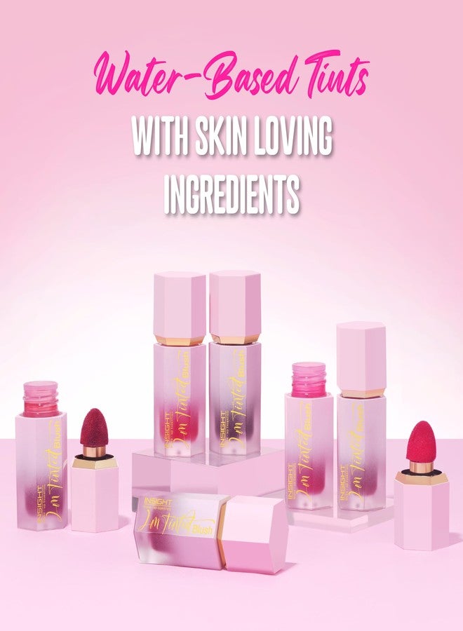 INSIGHT I'm Tinted Blush - Ruby Glow (6g) | Niacinamide-Infused | Water-Based Tint | Lightweight & Long-Lasting | Buildable Formula with Built-In Sponge Applicator - Image 3