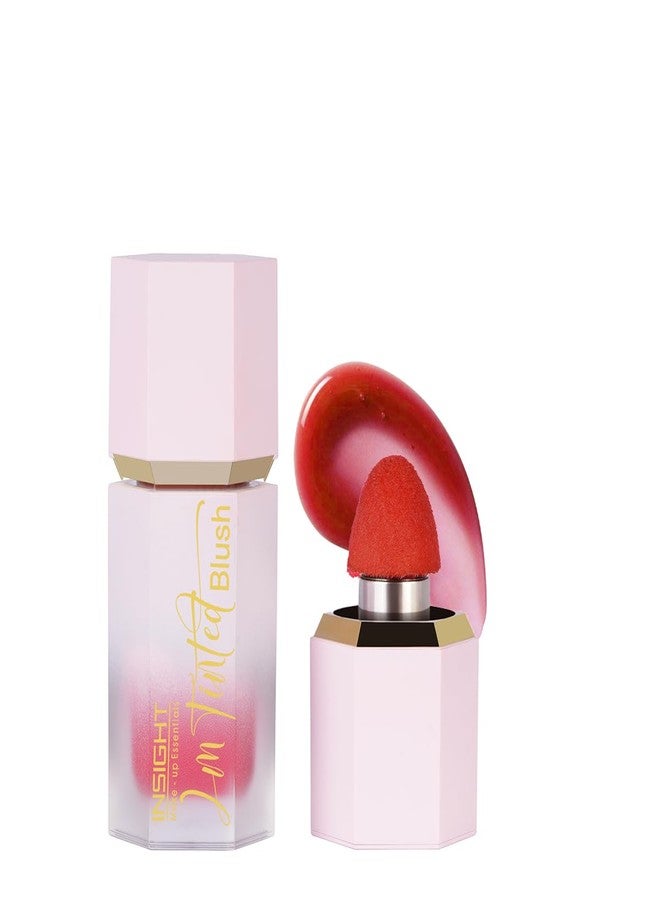 INSIGHT I'm Tinted Blush - Ruby Glow (6g) | Niacinamide-Infused | Water-Based Tint | Lightweight & Long-Lasting | Buildable Formula with Built-In Sponge Applicator - Image 1