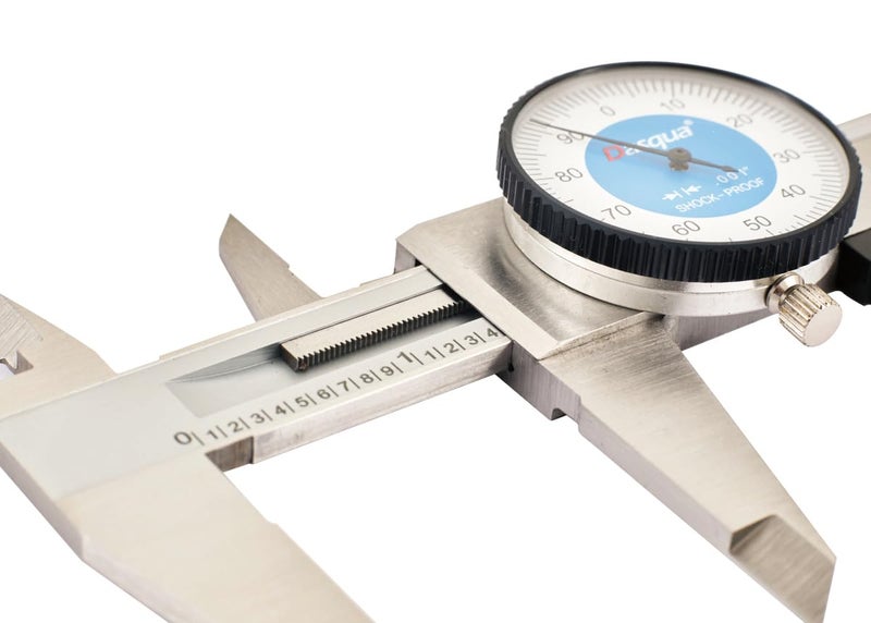 Dasqua 2210-8280 0-6" Stainless Steel Dial Caliper with Depth Gage - Image 3