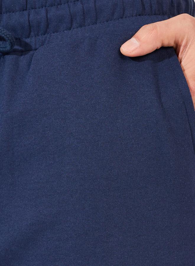 Styli Badge Detail Regular Fit Terry Shorts - Image 3