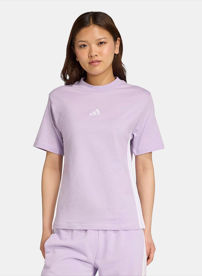 Adidas Essentials 3-Stripes Cotton T-Shirt - Image 1