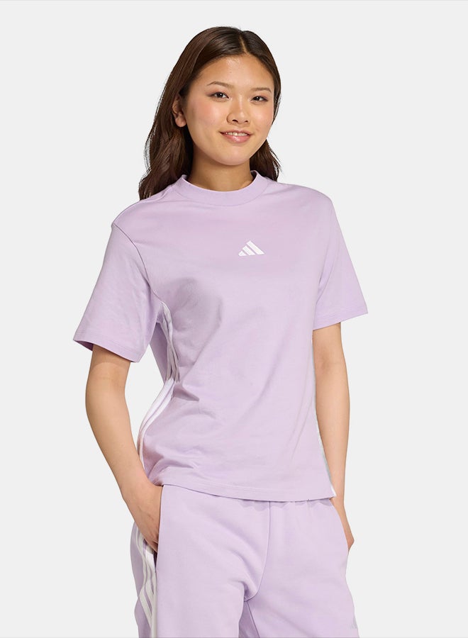 Adidas Essentials 3-Stripes Cotton T-Shirt - Image 3