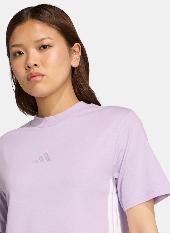 Adidas Essentials 3-Stripes Cotton T-Shirt - Image 5