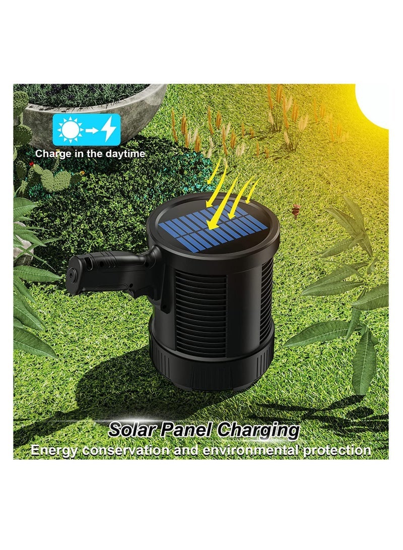 Barakah Rechargeable Spotlight, 100000 Lumens Led Spot Lights Handheld Large Flashlight Super Bright Outdoor Solar Spotlights Searchlight with Cob Light, 6 Modes, IPX5 Waterproof (Black) - Image 5