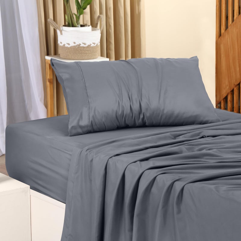 Utopia Bedding Twin Bed Sheets Set - 3 Piece Bedding - Brushed Microfiber - Shrinkage and Fade Resistant - Easy Care (Twin, Grey) - Image 3
