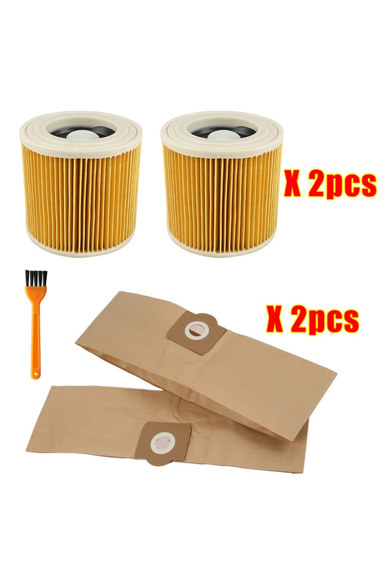 as the picture Replacement Dust Bag Hepa Filter For Karcher WD3 Premium WD3200 WD 3300 MV3 Accessori