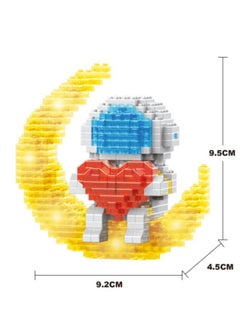 LELE BROTHER 378-Piece Astronaut Mini Building Sets, Micro Blocks Cool Small Toys with Led Lighting Kit, Brick Construction Series Assembling Building Blocks Early Intelligent Toys for Children 3+ Years  - Image 2