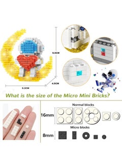 LELE BROTHER 378-Piece Astronaut Mini Building Sets, Micro Blocks Cool Small Toys with Led Lighting Kit, Brick Construction Series Assembling Building Blocks Early Intelligent Toys for Children 3+ Years  - Image 3