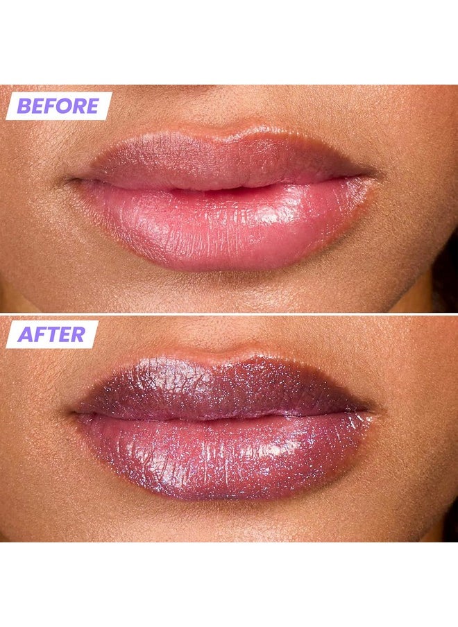 Wonderskin - Wonder Blading Top Gloss Clear Lip Gloss High Shine Finish Hydrating Lip Gloss Lip Makeup (Glitter Blue) - Image 1