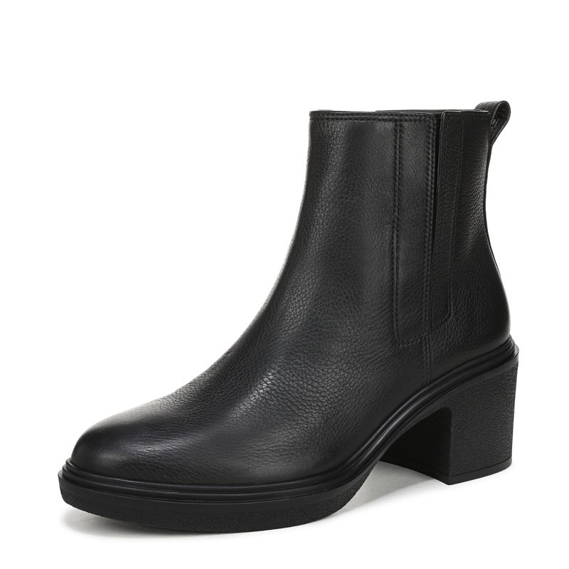 Vionic Women's Savannah Fashion Boot Black Tumbled Leather - Image 1