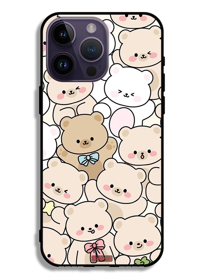 Tolwak Apple iPhone 14 Pro Max Protective Case Bears Pattern - Image 2