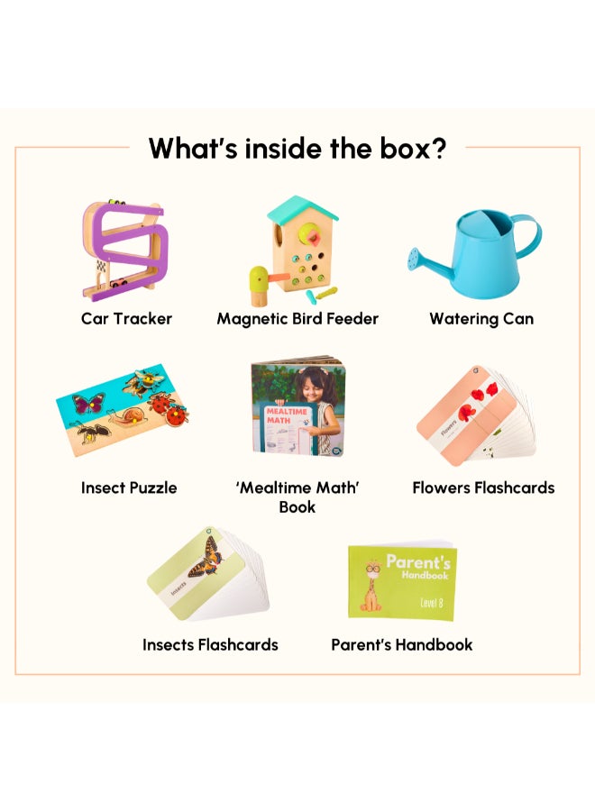 Curious Cub ألعاب خشبية تعليمية من مونتيسوري للأطفال ألعاب مونتيسوري لعمر سنة واحدة مهارات الحركة الدقيقة، تنسيق اليد والعين تطوير الطفل المبكر هدايا عيد ميلاد للأطفال بعمر سنة واحدة - Image 2