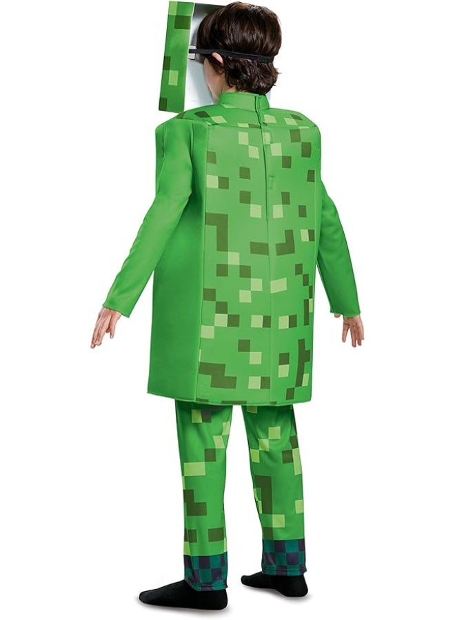MINECRAFT Costume Child Minecraft Creeper Deluxe Dress Up 4-6 - Image 5