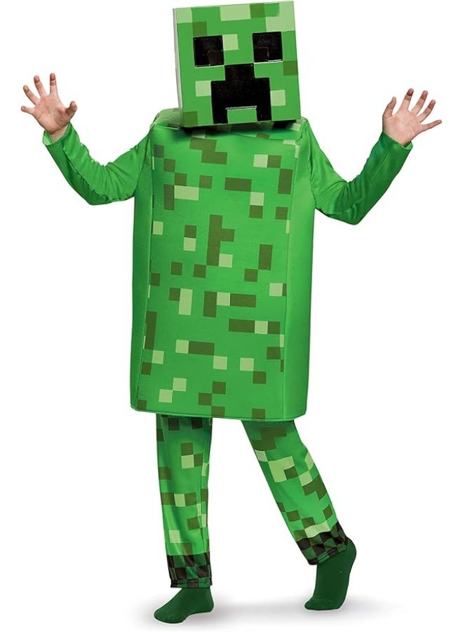 MINECRAFT Costume Child Minecraft Creeper Deluxe Dress Up 4-6 - Image 1