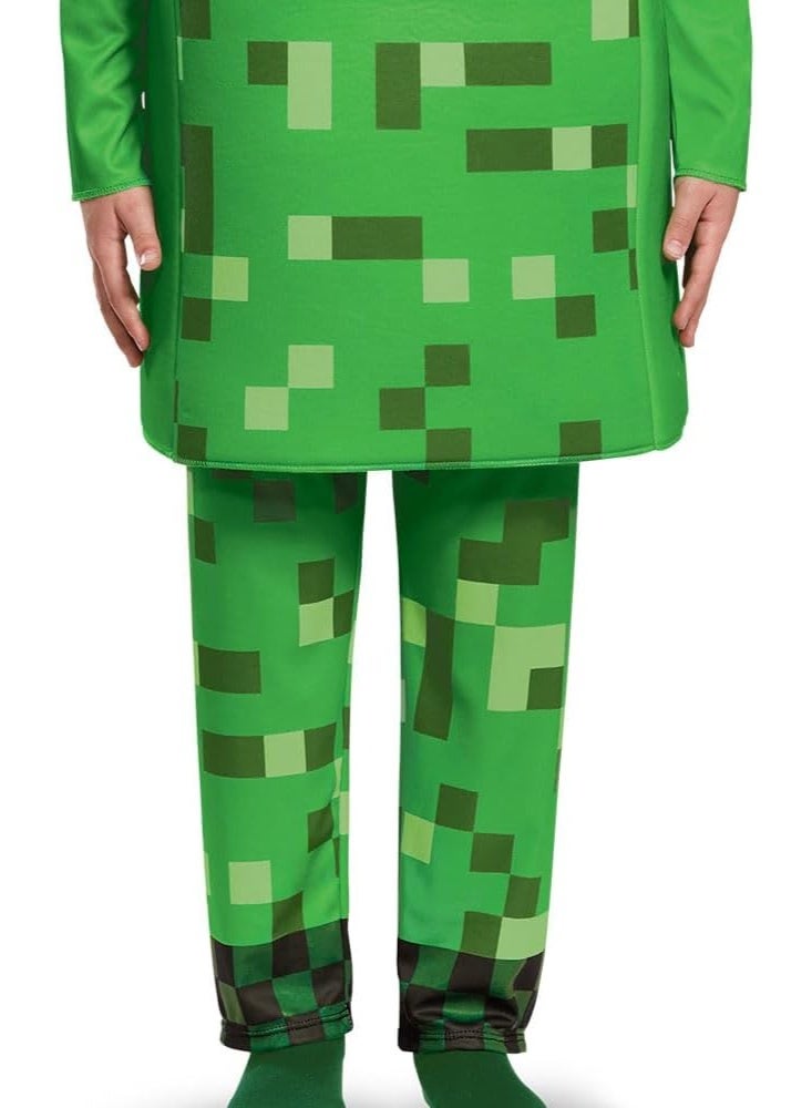 MINECRAFT Costume Child Minecraft Creeper Deluxe Dress Up 4-6 - Image 2